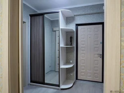 Corner wardrobe in the hallway Khrushchev photo