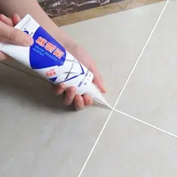 Grout for bath tiles photo