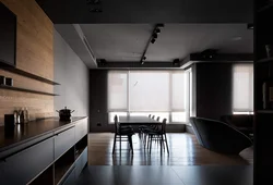 Kitchen interior dark ceiling