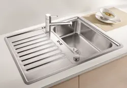 Фото мойки для кухни из нержавейки