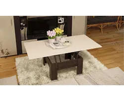 Transformable table for living room photo