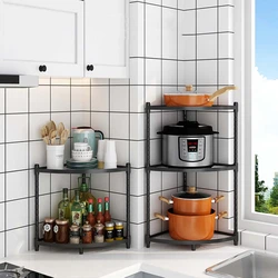 Corner shelves for the kitchen photo