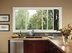 Double glazed windows in the kitchen photo