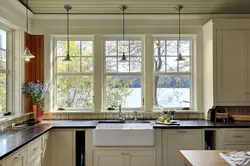 Double glazed windows in the kitchen photo