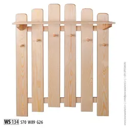 Wooden Hanger In The Hallway Photo