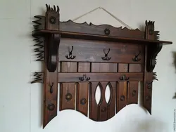 Wooden Hanger In The Hallway Photo
