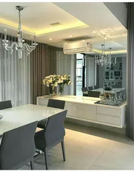 Chandeliers photo kitchen and living room