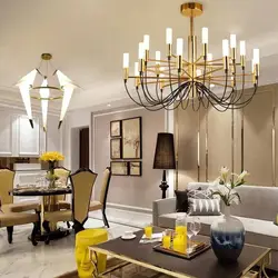 Chandeliers photo kitchen and living room