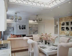 Chandeliers photo kitchen and living room