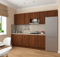 Kitchen color walnut in the interior