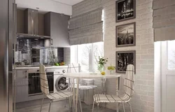 Kitchen design in Khrushchev with remodeling