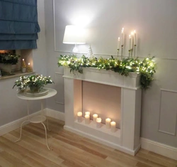 Candles in the living room photo