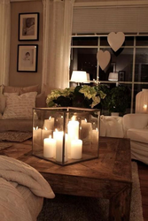 Candles In The Living Room Photo