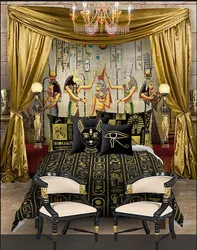 Bedroom in Egyptian style photo