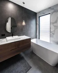 Concrete bathtub photo