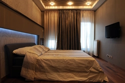 Curtains For Bedroom With Brown Furniture Photo