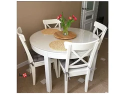 Inexpensive round tables for the kitchen photo