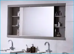 Güzgü ilə vanna otağı rəfinin dizaynı