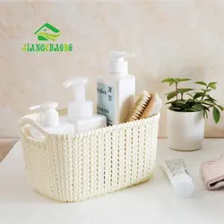 Baskets in the bathroom interior photo