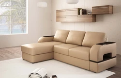 Sofa With Ottoman In The Living Room Photo