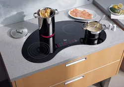 Двухкомфорочная панель в дизайне кухни
