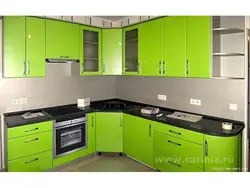 Green kitchens photo corner