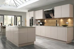 Gray cashmere kitchen interior