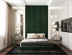 Emerald bedroom design photo