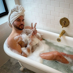 Foam bath photo