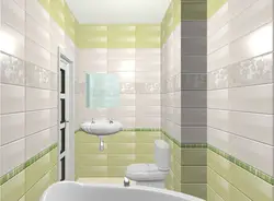 Көлденең плиткалары бар ваннаның дизайны
