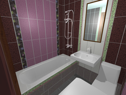 Bath Design With Horizontal Tiles