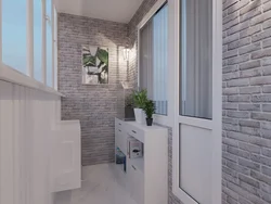 Finishing loggias with tiles photo