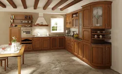 Oak kitchen interior design