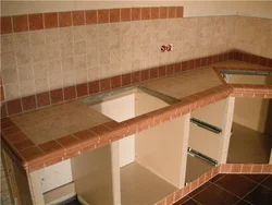 Photo Kitchen Countertop On The Wall