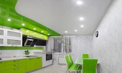 Suspended ceilings for the kitchen in your home photo