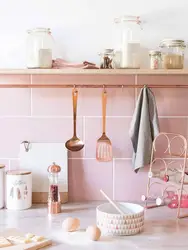 Photo Of Pink Kitchen Tiles