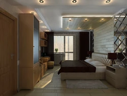 Room design with access to the loggia