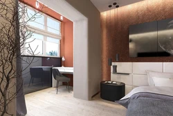Room design with access to the loggia