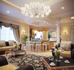 Luxurious living room interiors