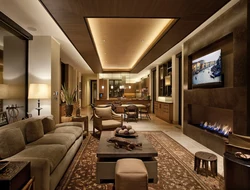 Luxurious living room interiors