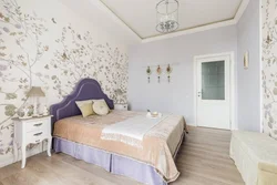 Wallpaper With Birds In The Bedroom Interior