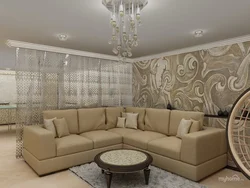 Қонақ бөлмесінің интерьеріндегі бұрыштық дивандар 17 ш.м