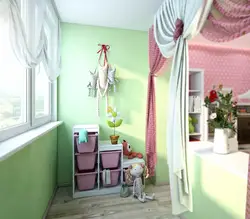 Лоджыя як дзіцячы пакой дызайн