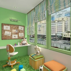 Loggia as a children's room design