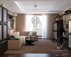 Living room 17 sq m in a panel house photo