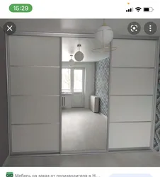 Шафа купэ ў спальню трохстворкавая фота