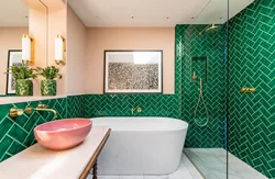 Living interior in the bathroom