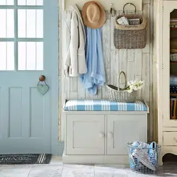 Provence style in the interior of the hallway with your own