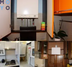 Kitchen design how to close a gas boiler