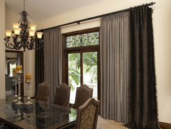 Blackout curtains for the living room photo